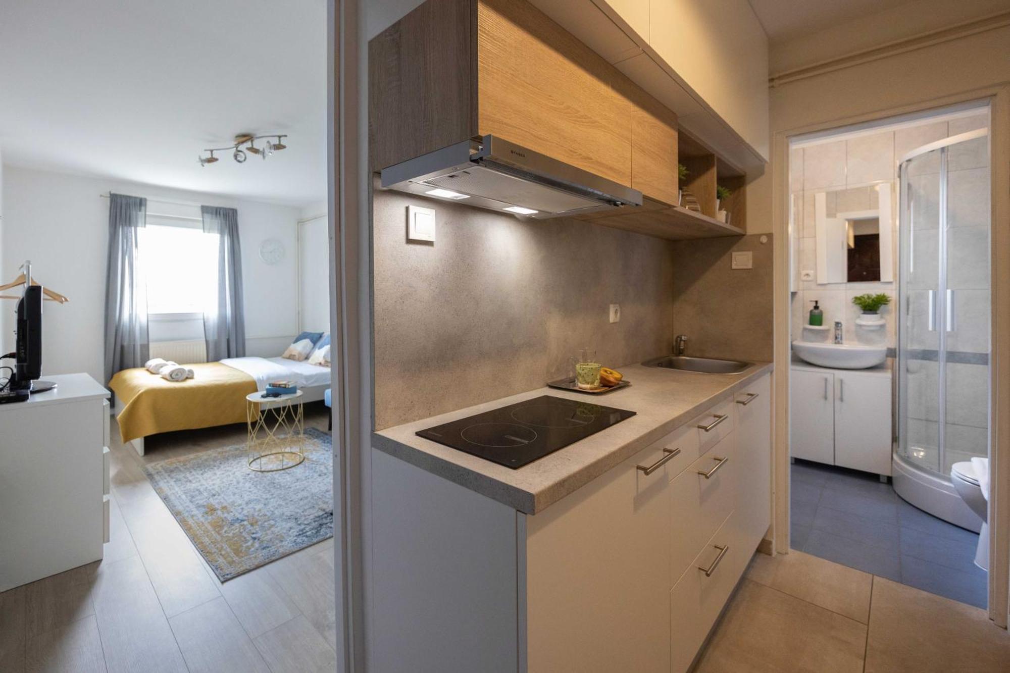 萨格勒布Bright And Modern Studio Near City Center公寓 外观 照片