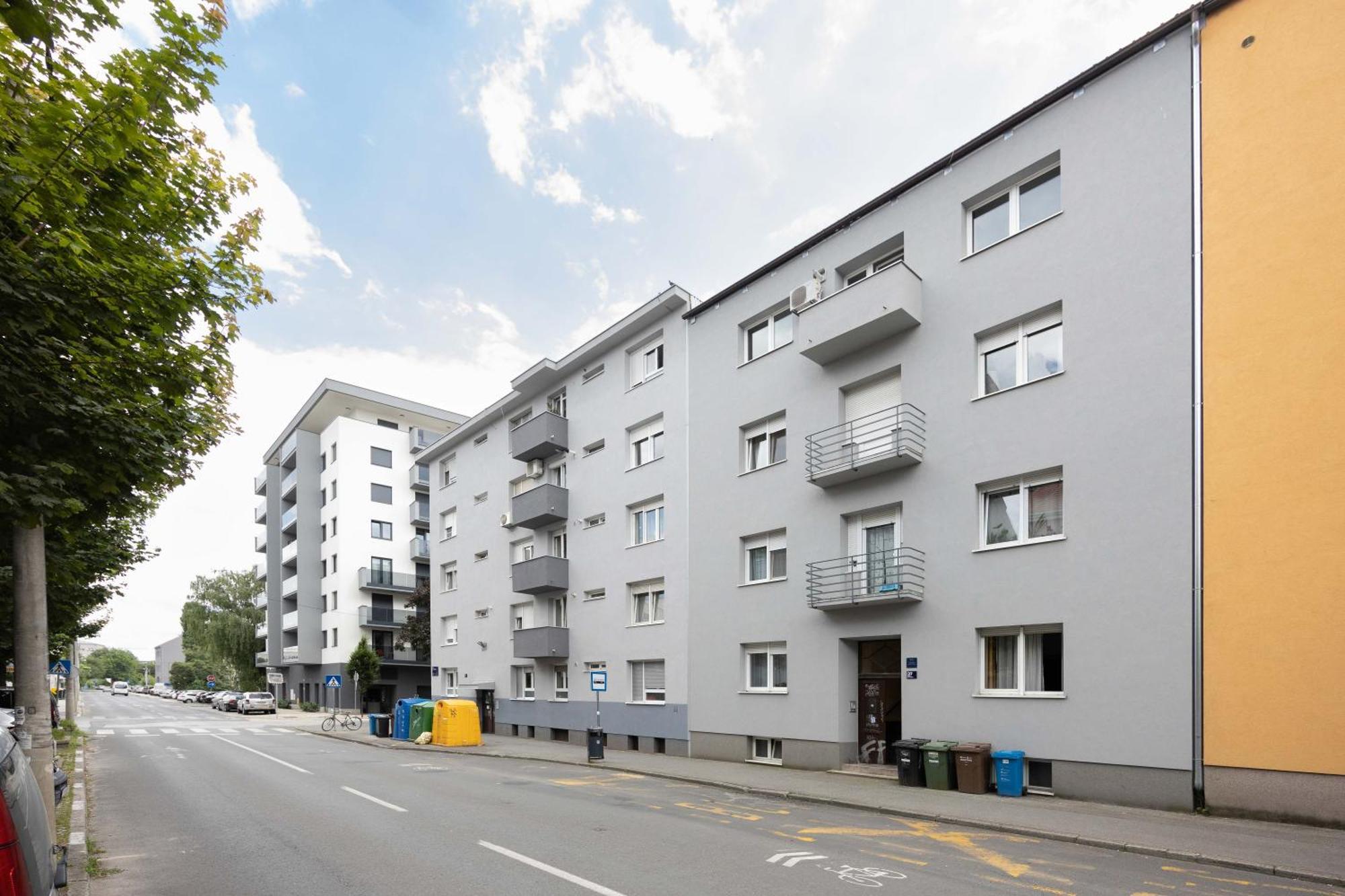 萨格勒布Bright And Modern Studio Near City Center公寓 外观 照片